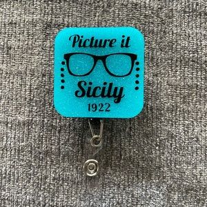 Golden Girls Retractable Name Badge Reel ID Name Tag Holder